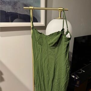 Aiko Reformation Midi Dress - Moss